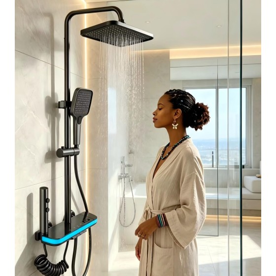 N521R  GRAY SHOWER SET CHINA